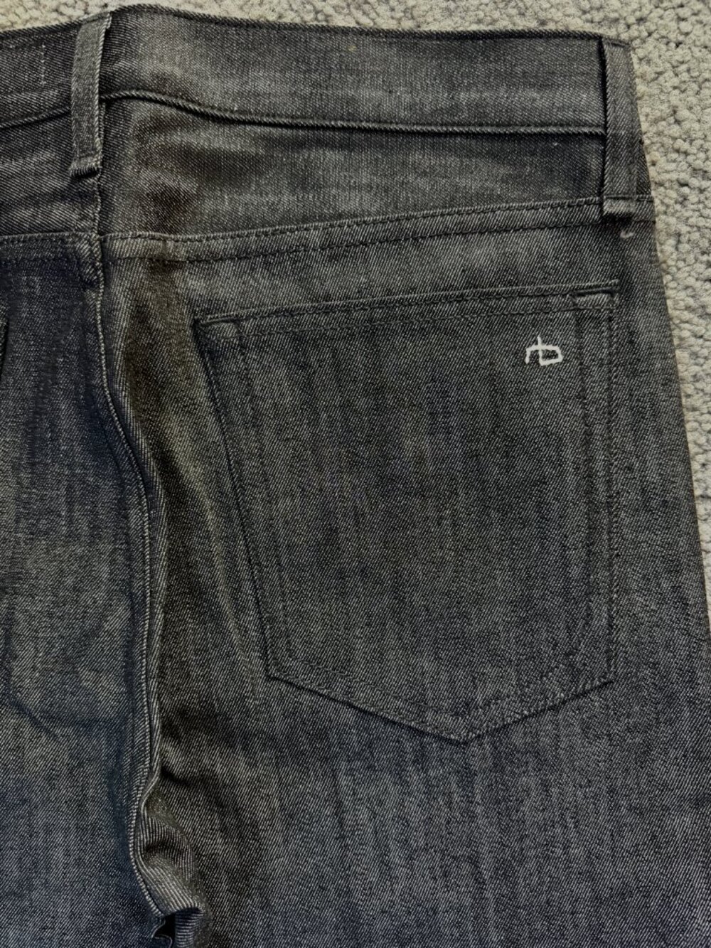 Rag & Bone Fit 2 Japanese Kaihara denim Men's Sz. W31-L32 Black-New Without Tags - Picture 10 of 14